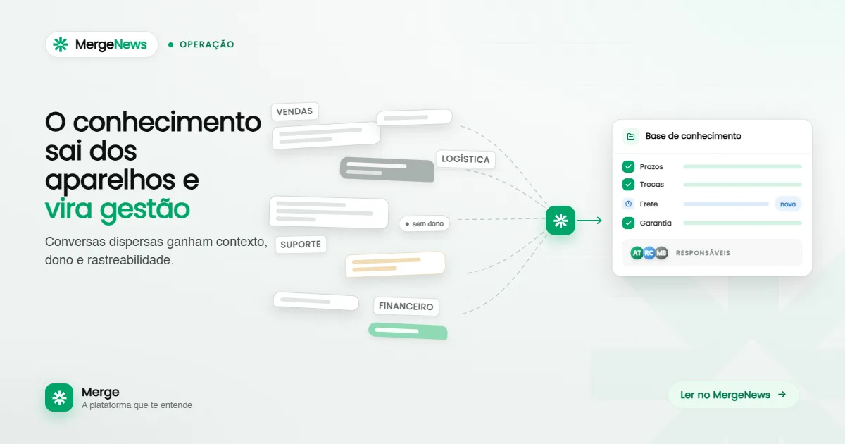 Sua empresa inteira se comunica pelo WhatsApp. Você precisa organizar o conhecimento que está lá